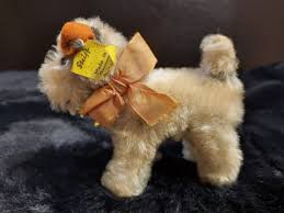 Steiff Fox Terier Dog miniature Vintage Mohair 10 cm German W/Tag IDs 50s | eBay