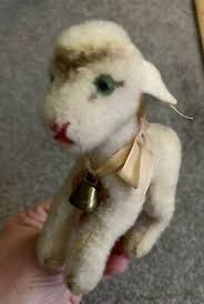 WOW Small Vintage Steiff Lamb lamby, all original ALL ID 1950's 6” | eBay.de