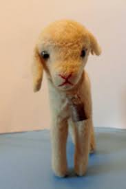 vintage steiff lamb with bell and ear tag | #1822775143