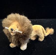 Vintage Wagner Kunstlerschutz LION Flocked Animal West ...
