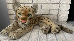 BIG 20” VINTAGE STEIFF MOHAIR LAYING SPOTTED LEOPARD STUFFED ANIMAL PLUSH | eBay