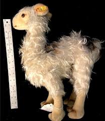 STEIFF LARGE LAMA LLAMA 1957-66 BUTTON PAPER TAG ...