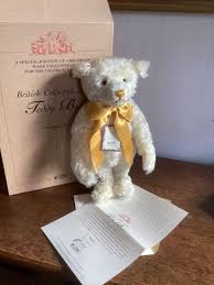 Steiff teddy bear boxed British collectors 2000 teddy bear champagne 40cm ( ltd to 4000) Special 40cm