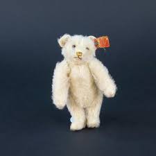1926-1933 White Antique Steiff Rattle Bear with ID, Outstanding. | #1867478928