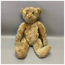 Steiff Golden Jointed Stuffed Bear 13" Early. For Sale at Ruby Lane