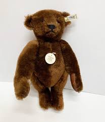 83 Steiff White Tag LTD 12" Brown Mohair Jointed Stuffed Teddy Bear West Germany | eBay