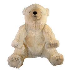 MerryMakers Polar Bear Stuffed Animal Plush Doll, On The ...