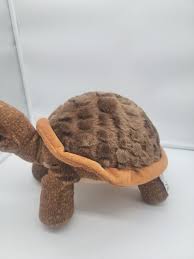 Rare The Petting Zoo Brown Turtle Tortoise Standing 12" Soft Shell Stuffed Plush | eBay