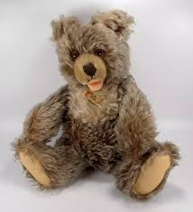 Steiff Zotty Bear 15" Large Caramel Mohair Antique Glass ...