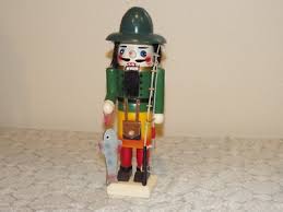 Wooden Fisherman Nutcracker 10 in. With Bag and Pole and ...