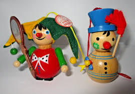 Adorable Lot 2 Steinbach Wood Christmas Ornaments Jester ...