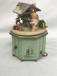 Sold at Auction: Vintage German Steinbach Stille Nacht Music Box with Swiss Thorens Movement