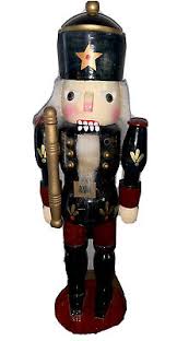 Vintage Decorative Painted Blue German King Nutcracker on ...