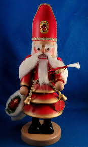 Steinbach: RED Christmas Tree St. Nicholas w/Bird 18.5" Tall ...