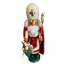 St Nicholas Nutcracker Figurine | Chairish