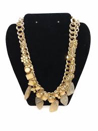 Stella & Dot Statement Jacqueline Necklace Crystal Gold tone ...