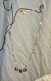 Earth Crystal Drop String Necklace - Earthy Bohemian ...