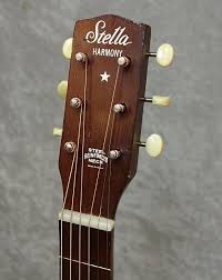 Stella Harmony F-66 USA made acoustic guitar with chipboard ...