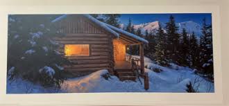 Stephen Lyman WILDERNESS WELCOME 15x38 S/N Cabin ...