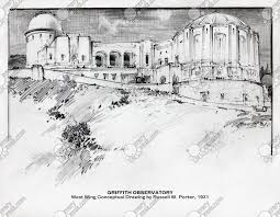 Griffith Observatory West Wing Art Print (1931) by Russell W ...