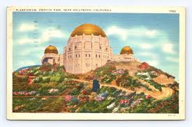 Old Postcard Griffith Park Planetarium Hollywood Los Angeles ...