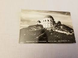 E 1920s Vtg Planetarium Griffith Park Hollywood CA Post Card ...