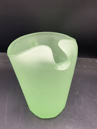 Vintage Indiana Glass Tiara Green Satin Frosted Pitcher | eBay