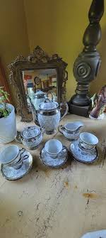 Sterling China Japan Coffee Pot and DEMITASSE Cup and Saucer Set Cream & Sugar - Etsy