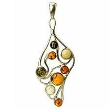 Polish Art Center - Multi Color Amber Pendant