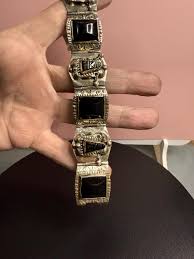 Early Taxco Sterling Silver Bracelet Eagle 7 • Carved ...