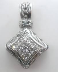 Zarconia Ornate Large 1.5" Pendant Silver | eBay