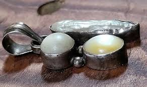 Vintage Southwest Sterling Silver Pearl And Mother Of Pearl ...