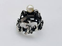 Vintage Modernist Sterling Silver Hand Made Brutalist Ring ...