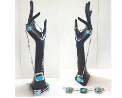 VINTAGE MODERNIST PARURE; 70s; Silver and Turquoise Ring, Bracelet and Necklace; for Her; Boho Hippie Style; Collectable. - Etsy