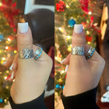 925 STERLING SILVER AND TURQUOISE ABSTRACT DESIG RING SIZE 6.75 | eBay