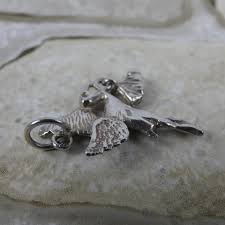 Vintage Sterling Silver Flying Stork and Baby Christening Charm / Pendant - Etsy Australia