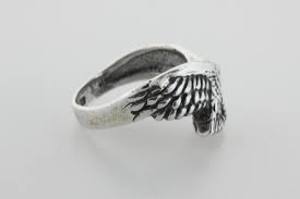 Vintage Sterling Silver 925 Textured Eagle Ring- Size 5.75 ...