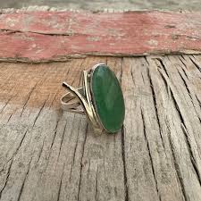 Green Aventurine, 925 Sterling Silver Ring ,Handmade Silver Ring Gift For Her | eBay