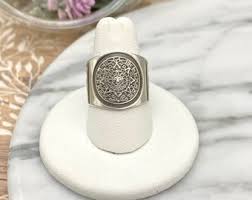 Silver 925 Ring for Man, Aztec Calendar Ring, Anillo De Plata ...