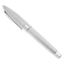 Omas for Maserati sterling silver pen with 18k whie gold nib