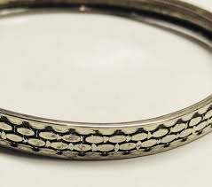 Israel Sterling Silver 925 Beal Pebble Vintage Bangle ...