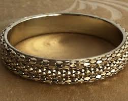 Gold Tone Chain Bangle Bracelet, Vintage - Etsy