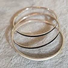 Jewelry | 231 Elegant Silver Bangle Set | Poshmark