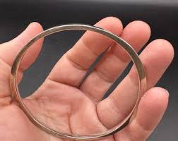 Vintage 925 Silver Bangle Bracelet - Etsy