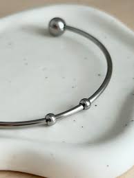 Personalized Stainless Steel Bangle Bracelet, Heart Sister ...