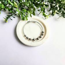 Waterproof Fidget Bangle | Unisex Twisted Cable Bracelet ...