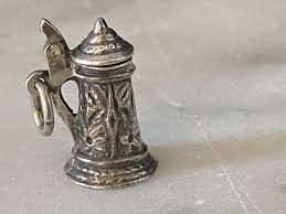 Vintage 800 Silver Beer Stein Charm | eBay