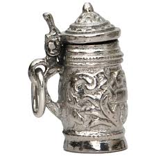 Vintage Sterling Silver Beer Stein Charm. For Sale at Ruby Lane