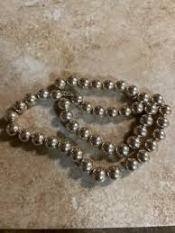 Vintage Southwestern Sterling Silver 925 Silver Bench Bead ...