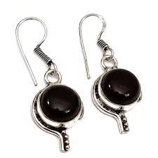 925 Silver Plated Black Onyx Earring Fashion Earring for ...